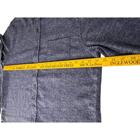 RSQ Mens Blue Long Sleeve Button-Down Shirt XXL 100% Cotton office casual comfy - Picture 14 of 16